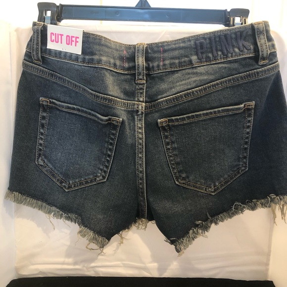NWT Victoria’s Secret Pink Cut Off Jean Shorts - Picture 2 of 3